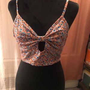 SHEIN Orange crop top tank